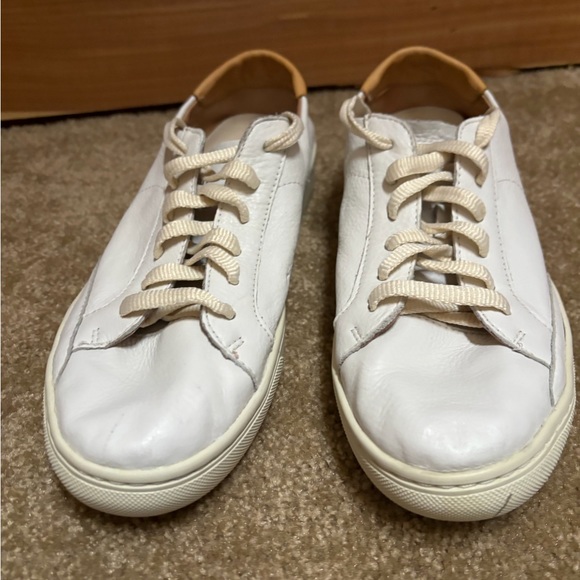 Anthropologie Soludos Ibiza white leather sneakers 8.5 - Picture 3 of 5